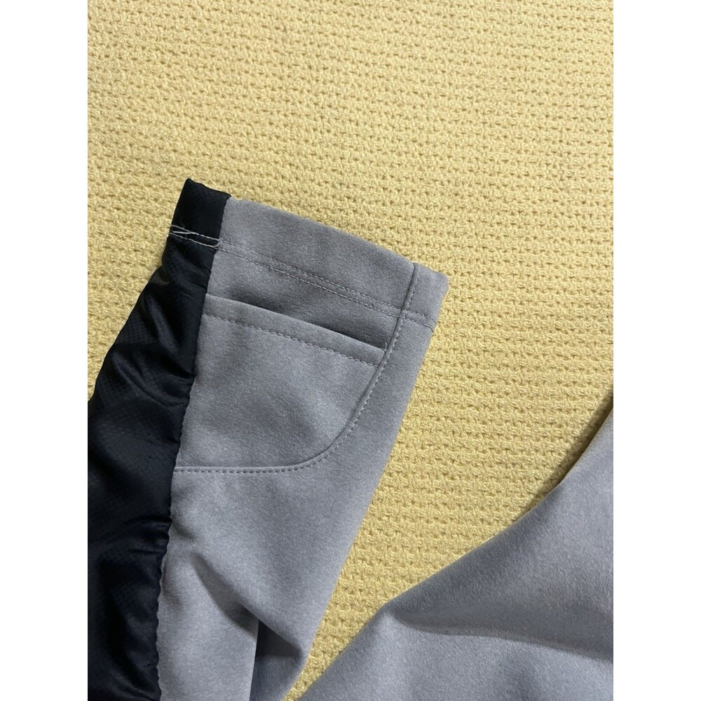 ATHLETA Jacket Womens S White Gray Aries Hooded Quilted Fleece Jacket Full Zip - Picture 6 of 8